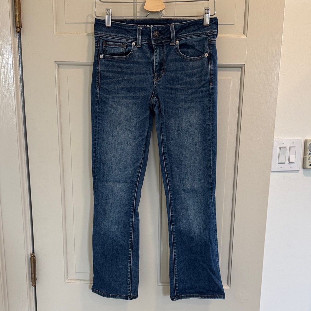 American Eagle Super Stretch Kick Boot Denim Jeans Size 4L